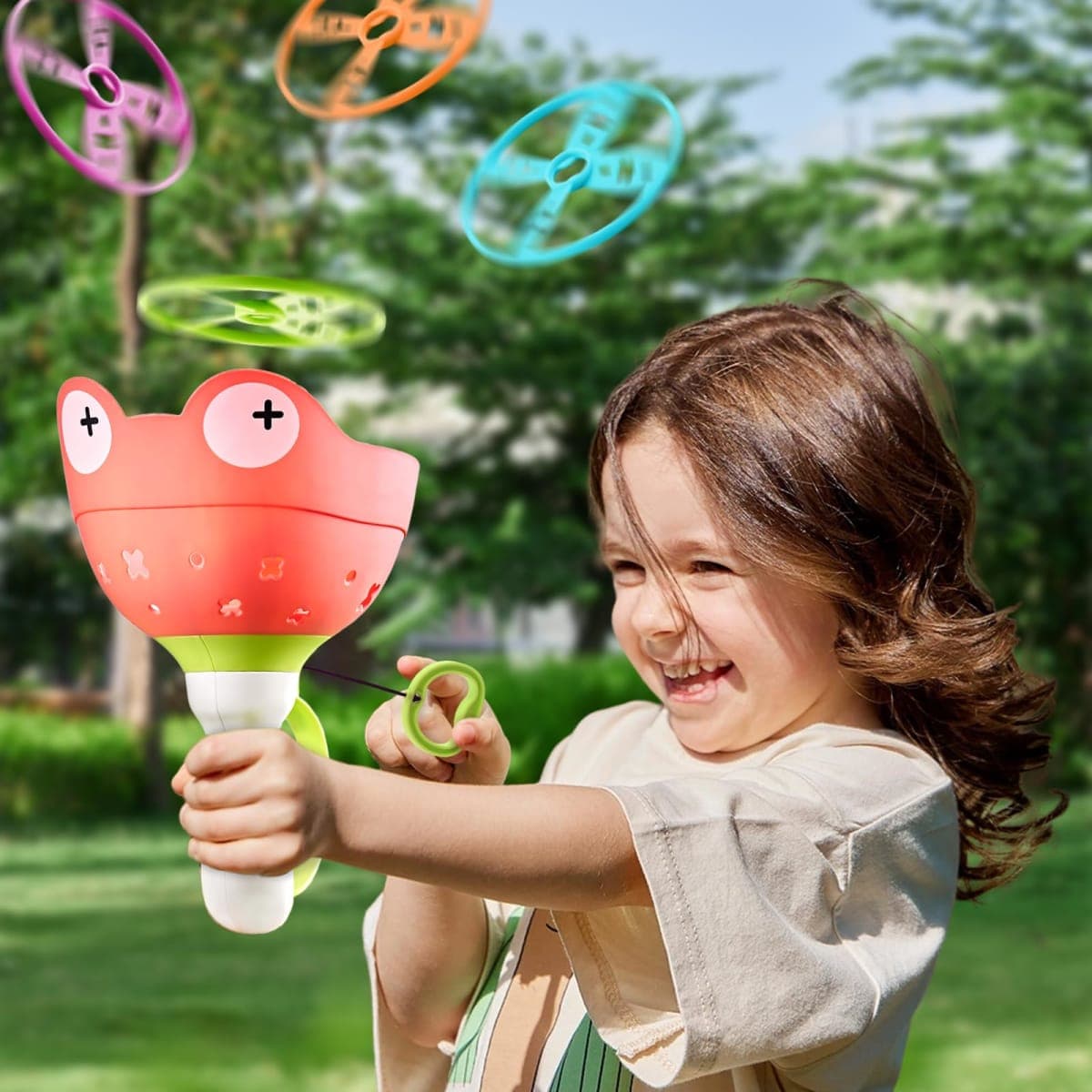 Outside Toys for Kids Ages 4-8, Manual Capture Catching Game - Toddler Chasing Toy 3 4 5 6 7 Year Old Boys Girls, Kids Outdoor Games Age 3-5 Christmas Birthday Gifts Fun Games Family Outside Games thumbnail 3