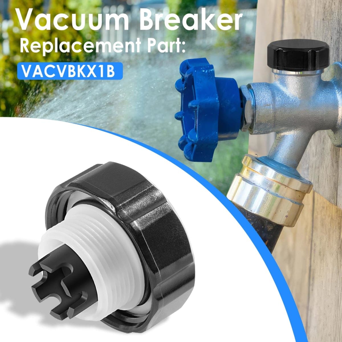 VACVBKX1B Vacuum Breaker Kit Fit for Traditional Anti-Siphon Frost-Free Sillcock Valves Replacement (2-Pack) thumbnail 2
