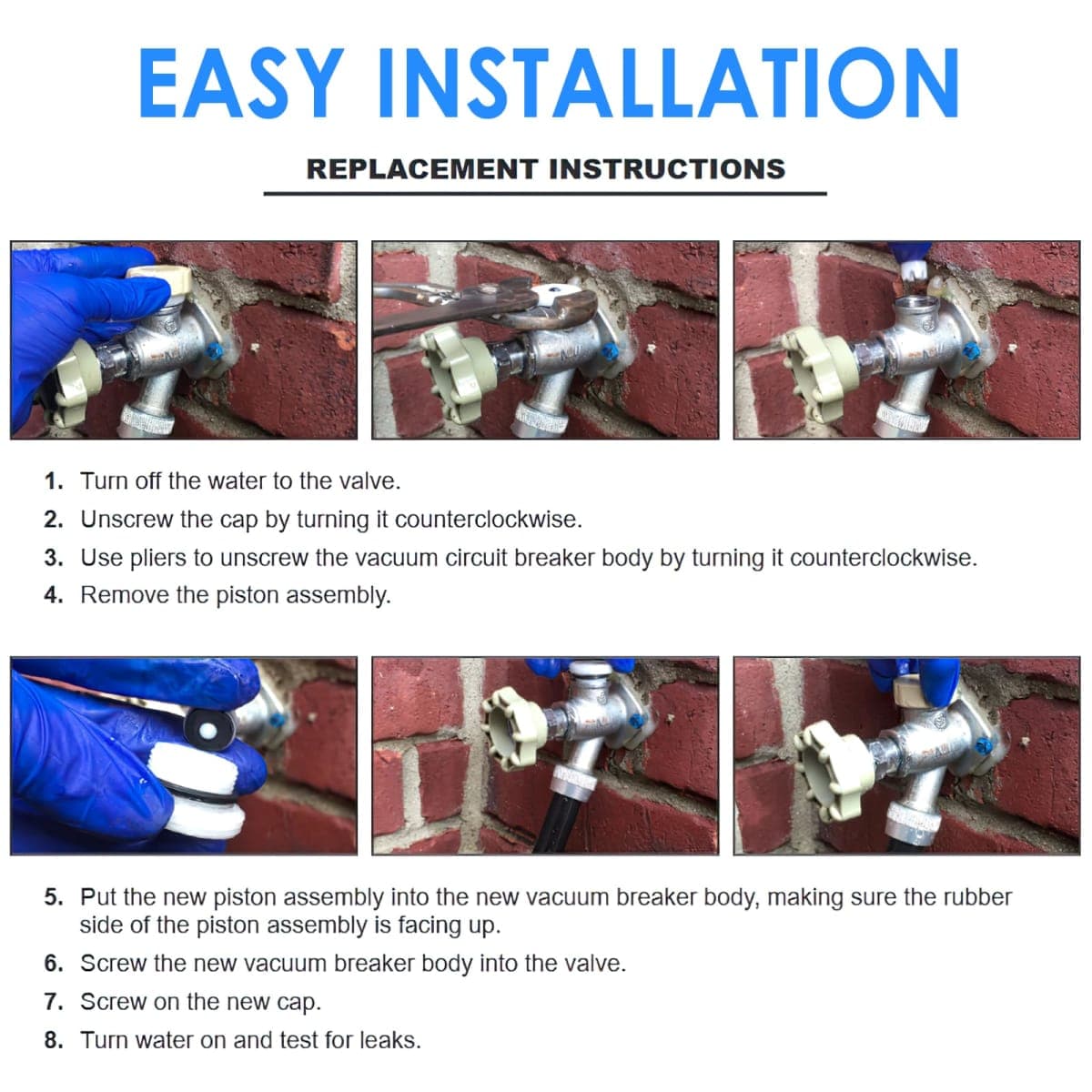 VACVBKX1B Vacuum Breaker Kit Fit for Traditional Anti-Siphon Frost-Free Sillcock Valves Replacement (2-Pack) thumbnail 5
