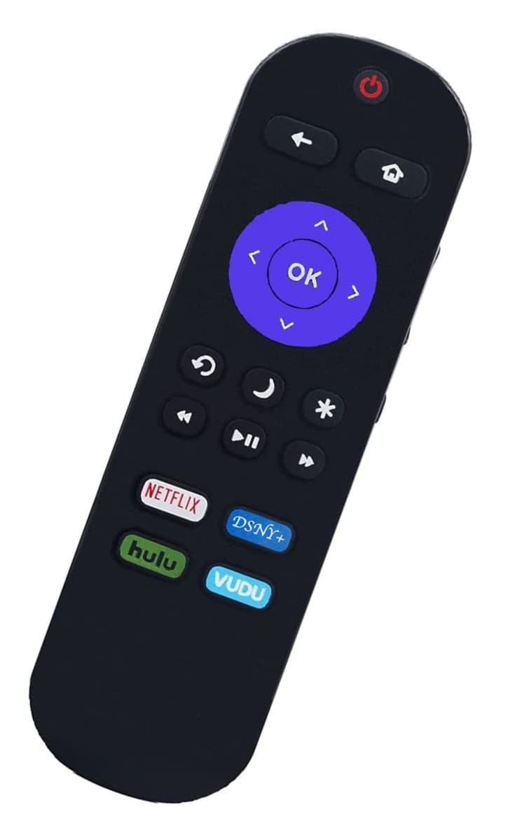 Universal Remote for ONN Roku TV Remote, Compatible with All ONN Roku TVs 4K UHD LCD Smart HDTV with Netflix Disney Hulu Vudu App Keys thumbnail 2