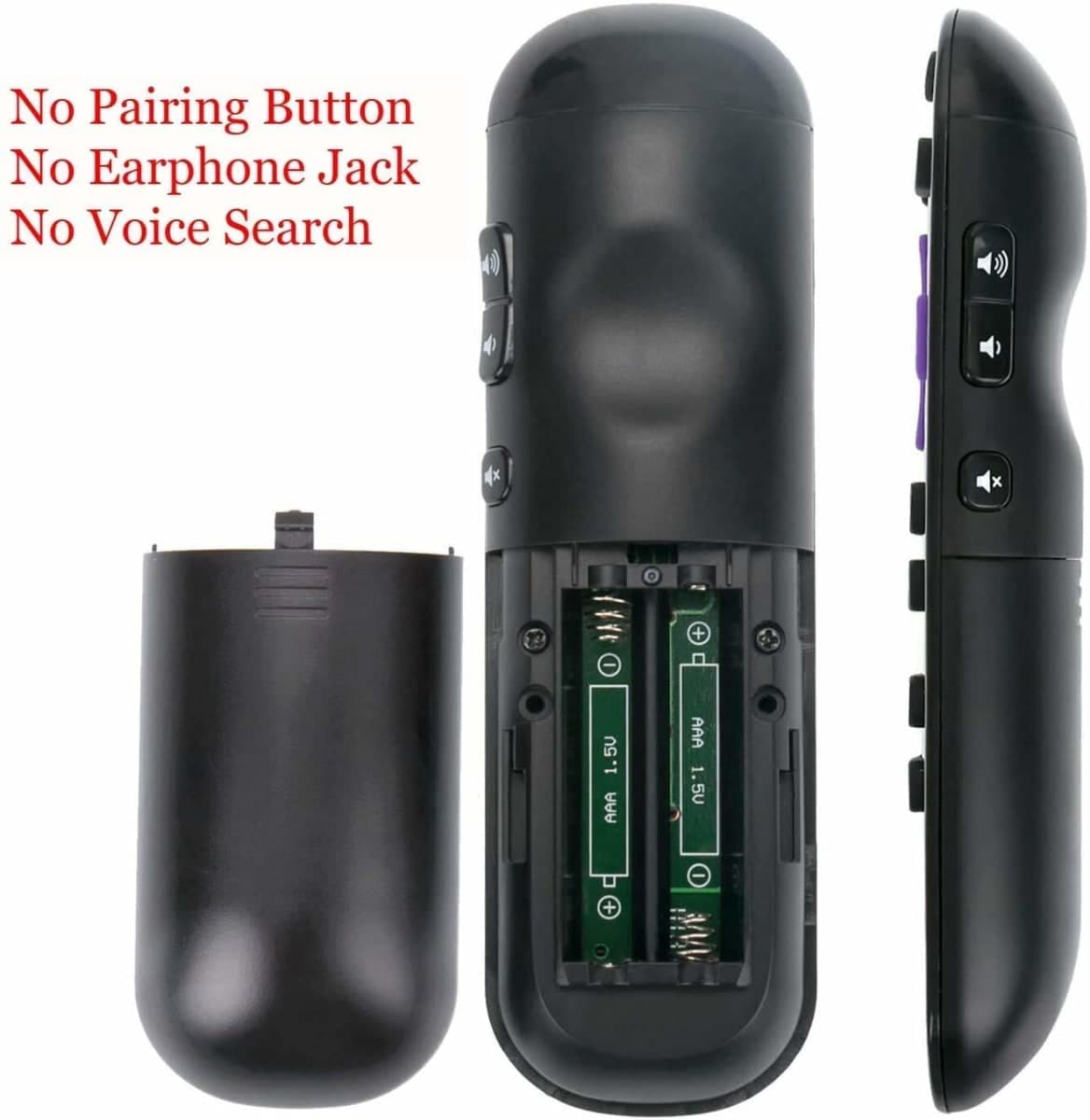 Universal Remote for ONN Roku TV Remote, Compatible with All ONN Roku TVs 4K UHD LCD Smart HDTV with Netflix Disney Hulu Vudu App Keys thumbnail 3