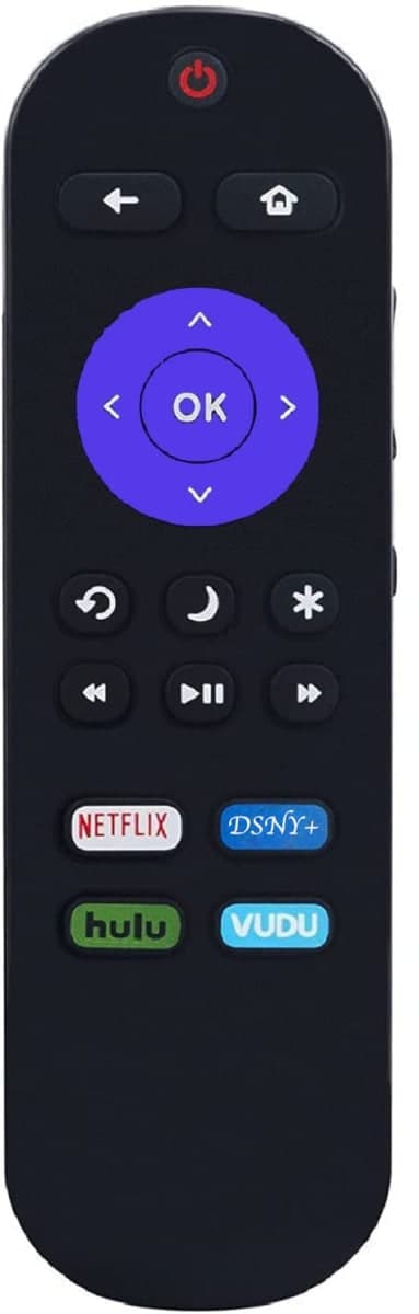 Universal Remote for ONN Roku TV Remote, Compatible with All ONN Roku TVs 4K UHD LCD Smart HDTV with Netflix Disney Hulu Vudu App Keys thumbnail 4