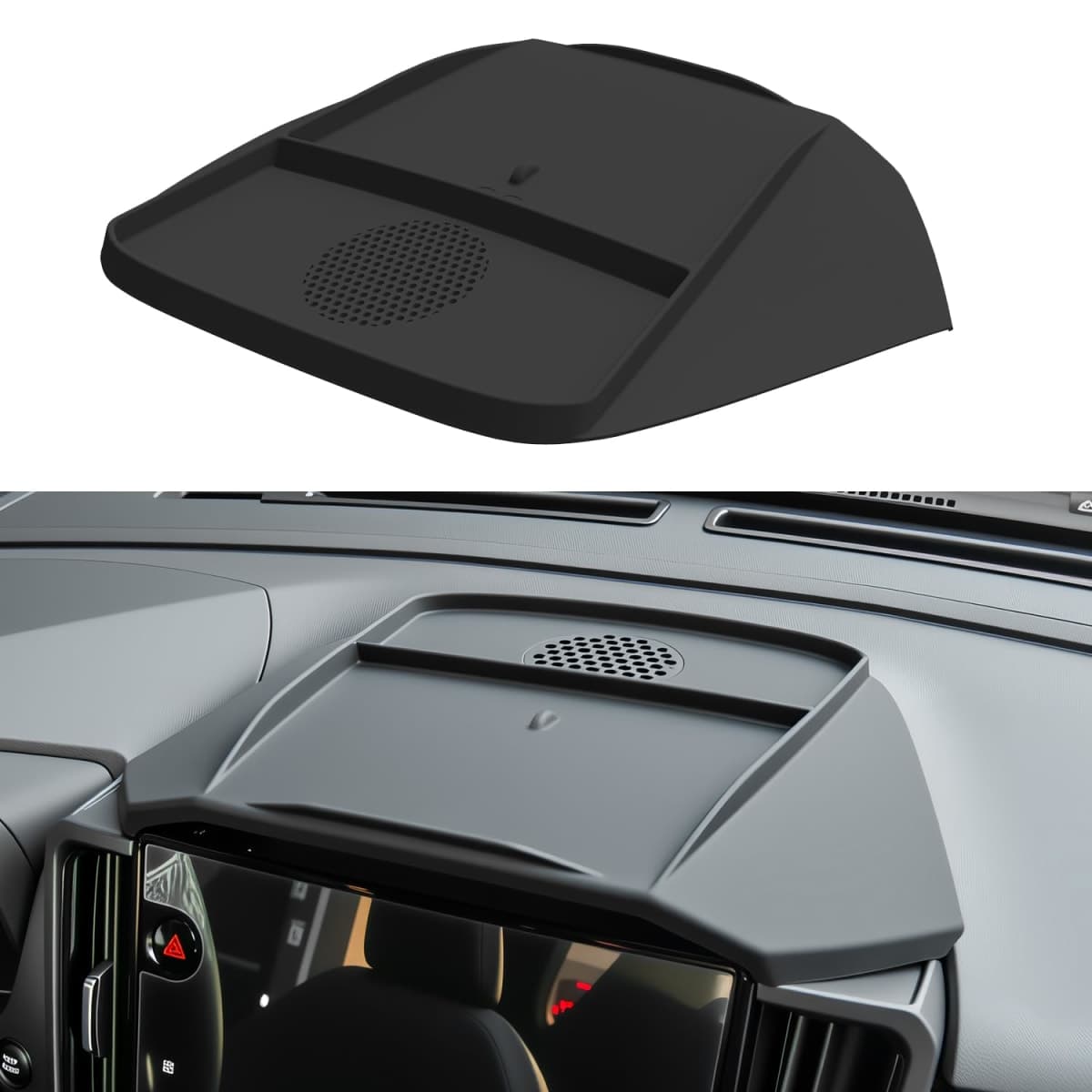 Treesiche Dashboard Panel Organizer fits for 2025 2026 Forester ＆ Outback ＆ Croosterk Accessories Center Console Organizer Anti-Slip Anti-Dust Waterproof Mats Silicone Black — image 1