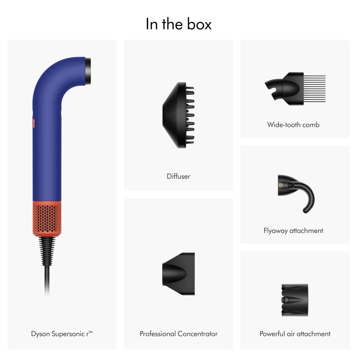 Dyson Supersonic r™ Professional Hair Dryer in Vinca Blue/Topaz thumbnail 5