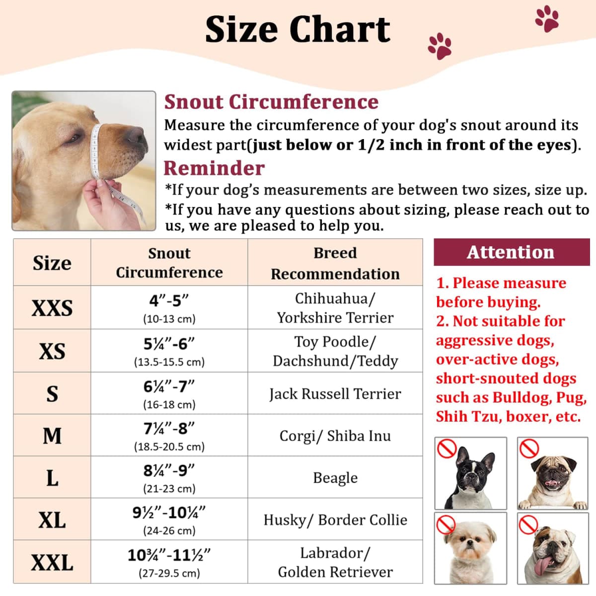 Mayerzon Dog Muzzle, Soft Mesh Muzzles for Small Medium Large Dogs Chihuahua Poodle Husky Labrador Retriever, Breathable Dog Mouth Guard for Biting Chewing Grooming, Allow Panting Drinking thumbnail 4