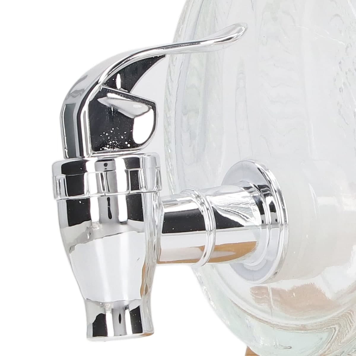 Beverage Dispenser Bucket, Thickened Glass Sealed Beverage Dispenser, Ginseng Wine Brewing Jar Wine Bottle Dispenser with Tap for Home thumbnail 2