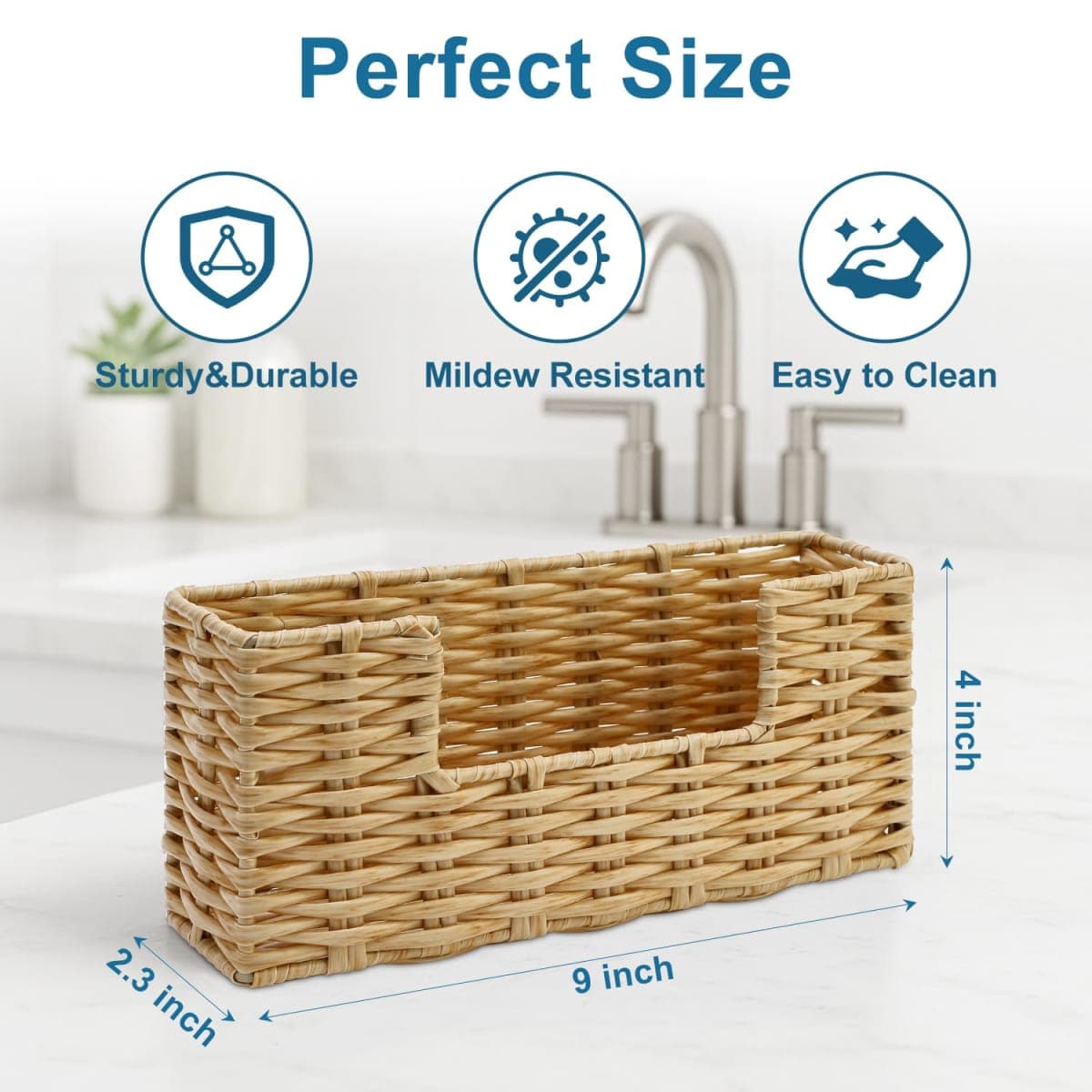 Paper Guest Towel Holder for Bathroom Napkin Holders Disposable Hand Face Towel Stand Modern Vertical Napkin Dispenser Holder Tray for Kitchen Table Tissue Holders Guest Bathroom Decor Essentials thumbnail 5