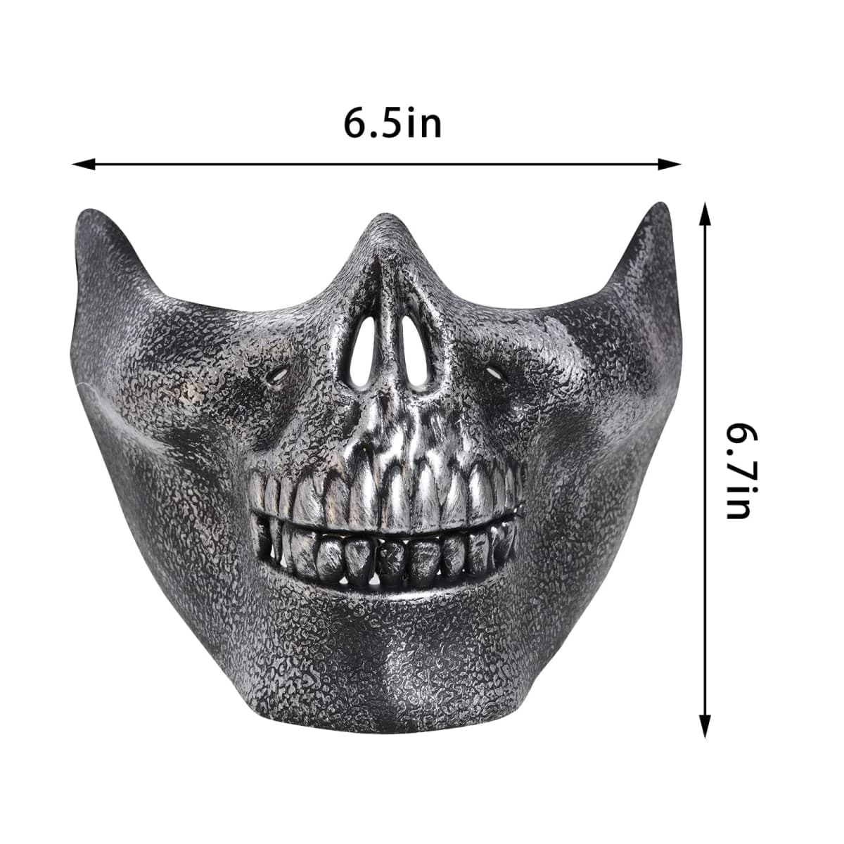 Yookat 4 Pieces Halloween Masquerade Mask Skull Skeleton Mask Half Face Skeleton Mask Masquerade Masks (Multicolor) thumbnail 2