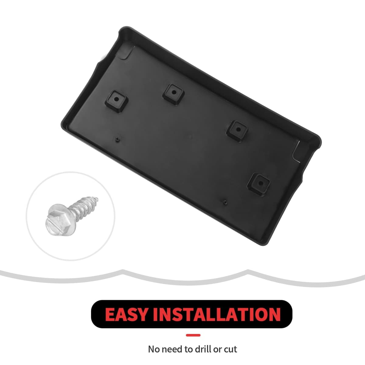 RT-TCZ License Plate Holder Front License Plate Frame Mount Bracket Accessories for Jeep Compass 2017-2021 thumbnail 5