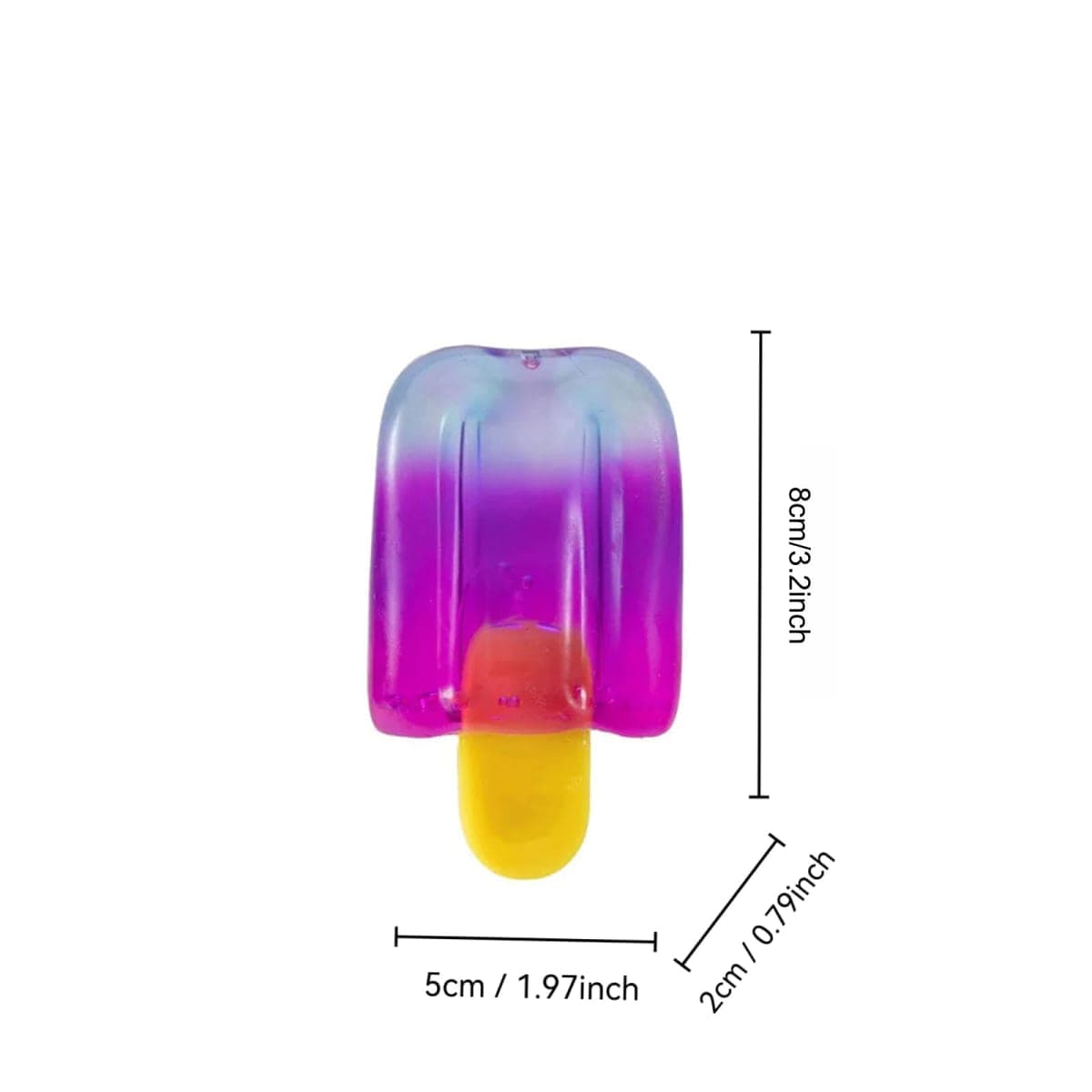 Ice Cream Squeeze Squishy,Summer Sensory Stress Relief,Squishies Slow Rising Fidget Toy Suitable for Everyone (Purple) thumbnail 3