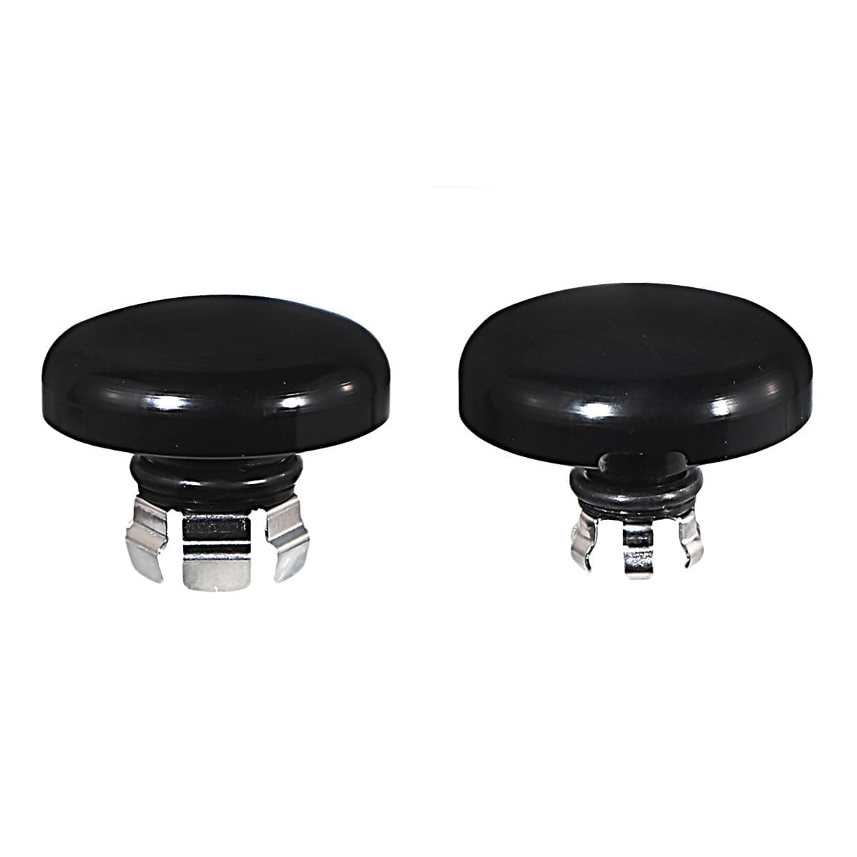 Motorcycle Front Axle Nut Caps Compatible for Harley Touring Street Road Glide CVO FLTRX FLHX 2024-2025 (Gloss Black) thumbnail 2