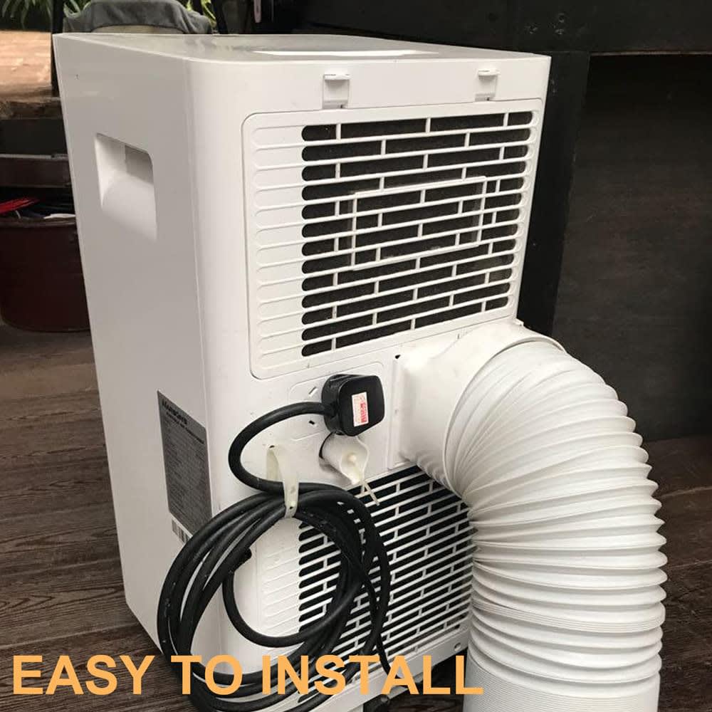SunDiao Portable Air Conditioner Exhaust Hose Coupler Window Adapter A/C Connector, 5.9" A/C Coupler Connector, Air Conditioner Exhaust Port Suit(Square) thumbnail 5