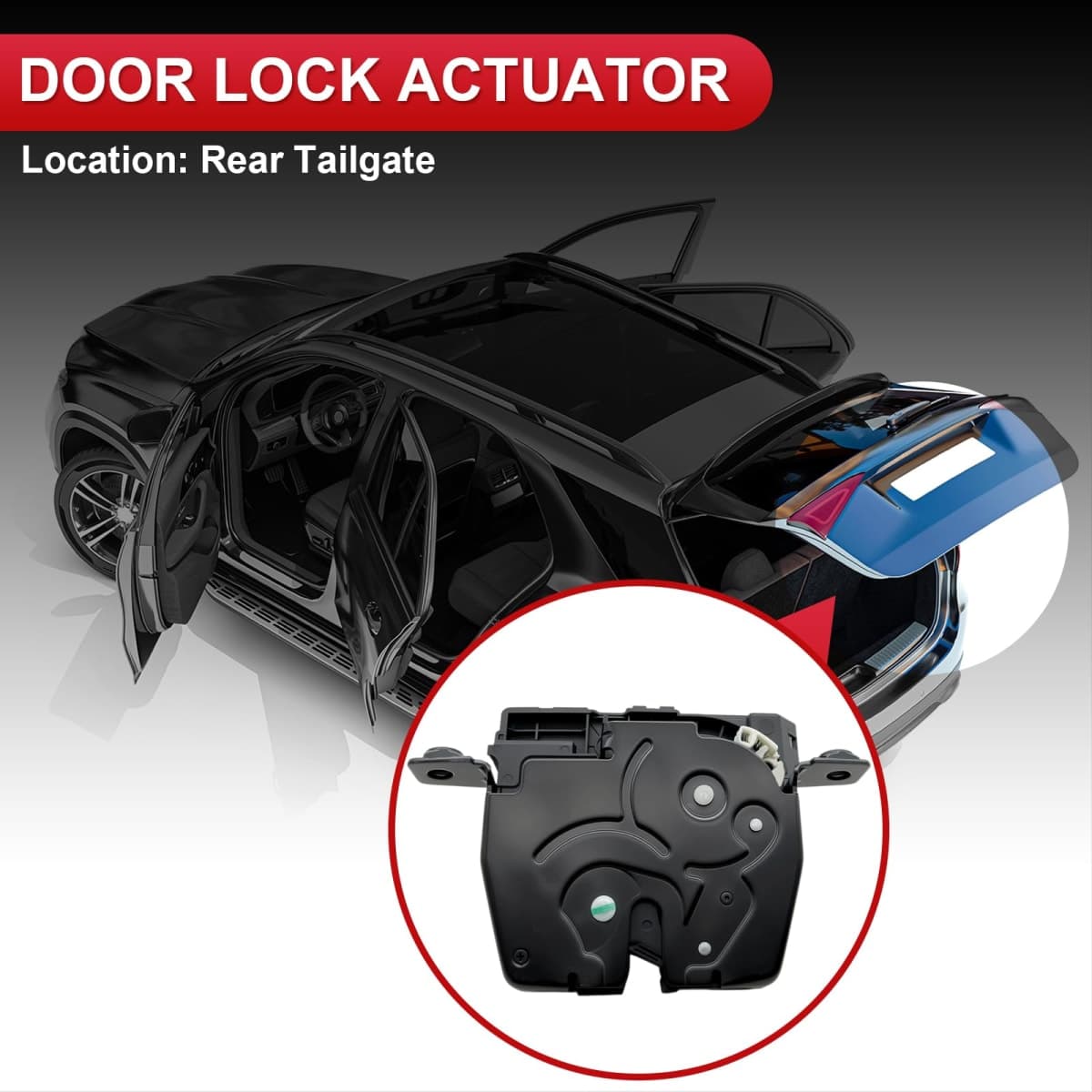 Nephelpito 5+6 Pins Rear Trunk Latch Tailgate Door Lock Actuator Compatible with BMW 528i 535i 550i 740i 740Li 750i 750Li xDrive 760Li ActiveHybrid 5/7 M5 X5，535i/550i GT,Replace for 51247269543 thumbnail 2