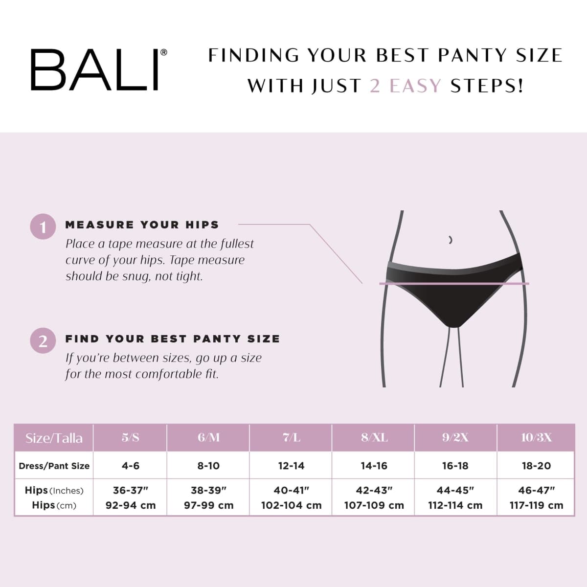 Bali Women's Stretch Cotton Underwear, Cut-fit Brief, Full Coverage Panty, 3-Pack, Black/Black/Black, 9 thumbnail 3