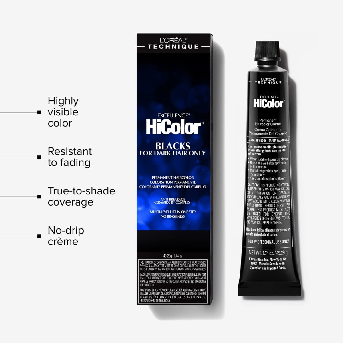 L'oreal Paris Excellence Hicolor Permanent Hair Color, True Violet thumbnail 3