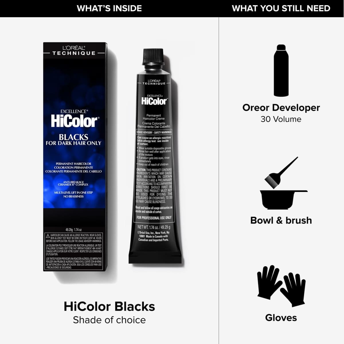 L'oreal Paris Excellence Hicolor Permanent Hair Color, True Violet thumbnail 4