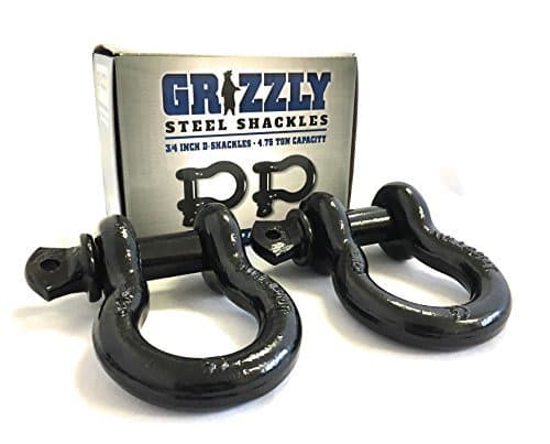 D Ring Shackles, 3/4 Inch, Black, 2 Pack – Heavy Duty Forged Steel with 4.75 Ton Capacity – Ideal for Jeeps, ATV’s, Trucks to use with Recovery,Towing, Snatch Straps,Snatch Block,Tree Savers thumbnail 2