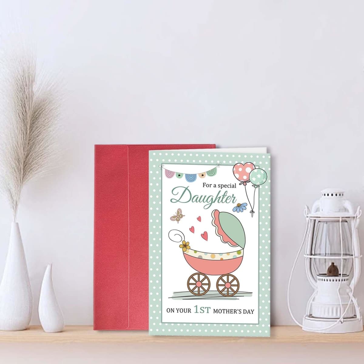 hvdler First Mother's Day Card for Daughter, Daughter 1st Mother's Day Card, New Mom Mothers Day Gift from Parents thumbnail 5