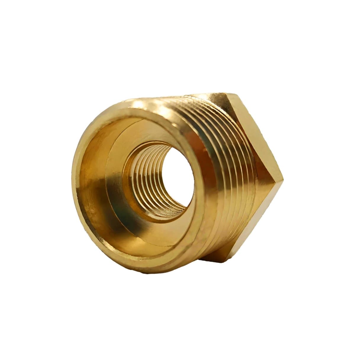 AMZDIAI Brass Reducer Bushing, 3/4" NPT Male to 3/8" NPT Female Thread, Hex Reducing Convert Adapter Pipe Fitting Connector for Water/Oil/Gas (6PCS) thumbnail 5