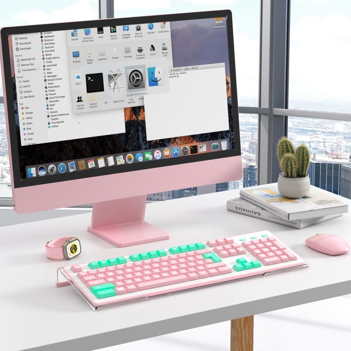 BEEGO Ergonomic Computer Keyboard Stand - Clear Acrylic Keyboard Riser Tilted Keyboard Holder Keyboard Tray with Lightpink Non-Slip Strip for Easy Typing at Home School Office Desk Accessories thumbnail 2
