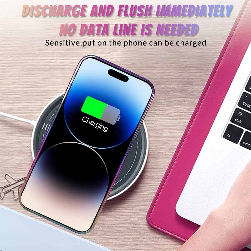 Bonoma for iPhone 17 Case 2025 Bling Laser Iridescent Florescent Crystal Camera Protector Shockproof Edge Cover -Purple thumbnail 5
