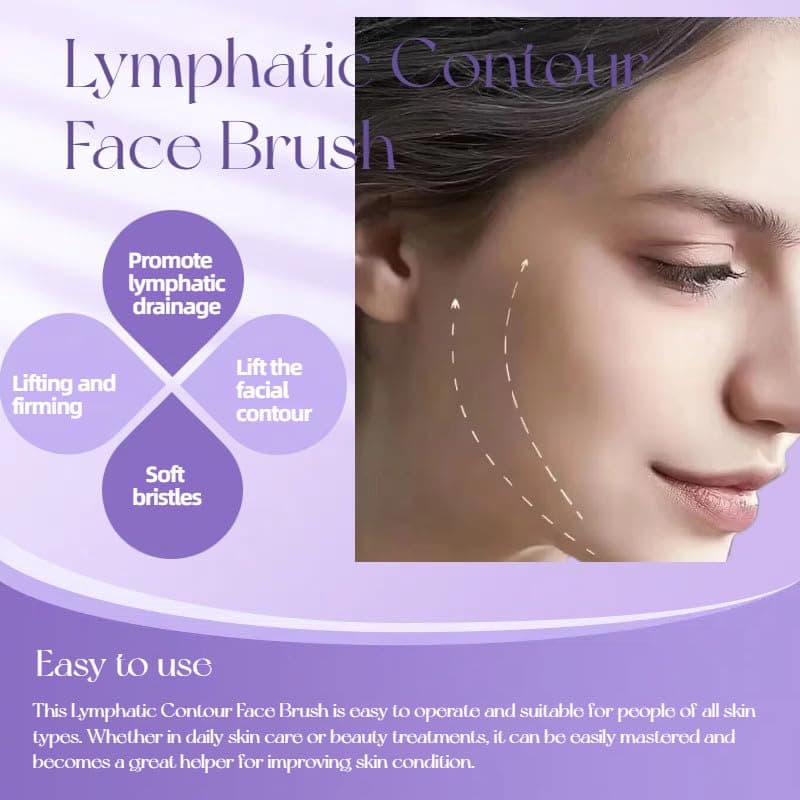 1/2 PCS Lymphatic Contour Face Brush for Sculpting – Anti-Puffiness, Detox & Lift, Improves Skin Glow & Absorption thumbnail 5