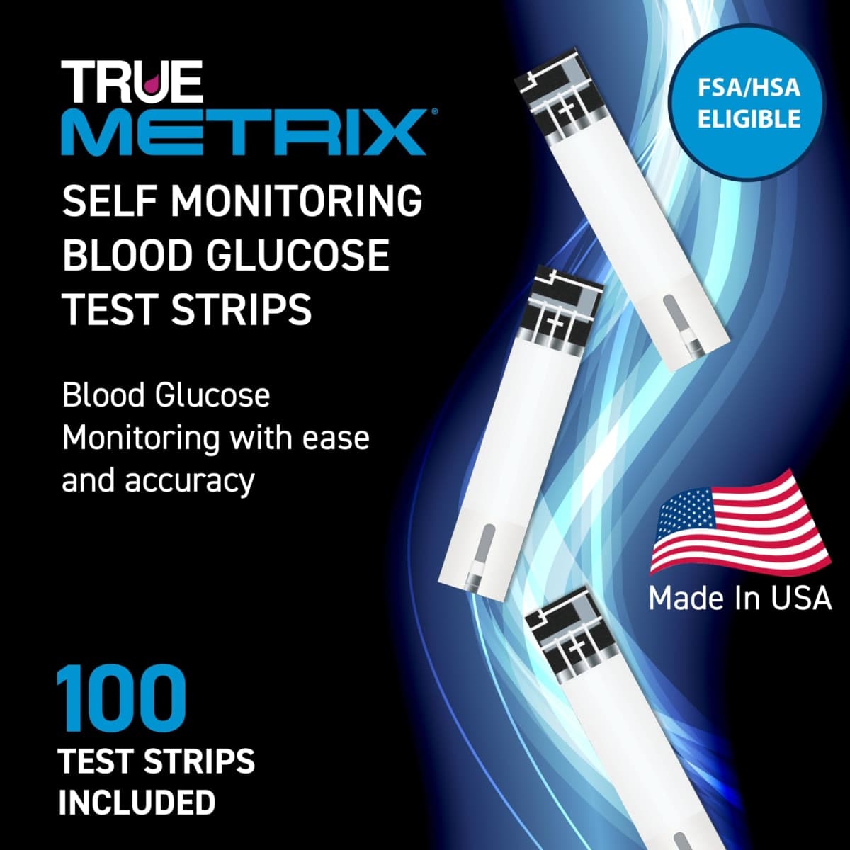TRUE METRIX Self Monitoring Blood Glucose Test Strips, TRUE METRIX Family of Self Monitoring Blood Glucose Meters, Value Pack, 100 Count thumbnail 2