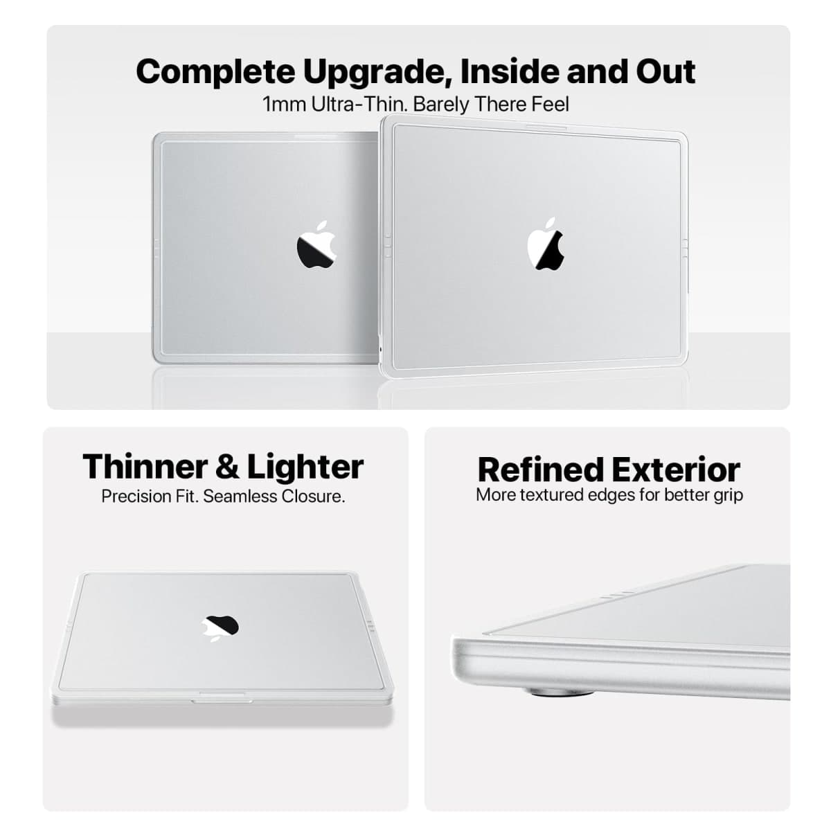 Soonjet CrackGuard for MacBook Air 15 inch Case | M5 M4 M3 M2 2026 2025-2023 | Anti-Crack Upgrade | Thinner, Lighter, Tougher | Anti Fingerprint & Scratch | Hard Shell Laptop Cover | Matte Clear thumbnail 2