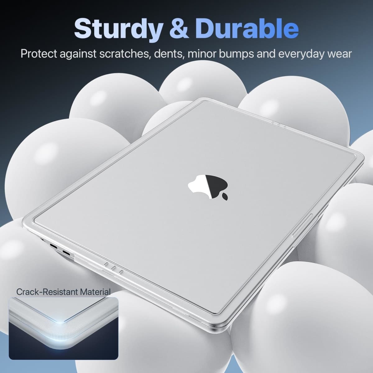 Soonjet CrackGuard for MacBook Air 15 inch Case | M5 M4 M3 M2 2026 2025-2023 | Anti-Crack Upgrade | Thinner, Lighter, Tougher | Anti Fingerprint & Scratch | Hard Shell Laptop Cover | Matte Clear thumbnail 3