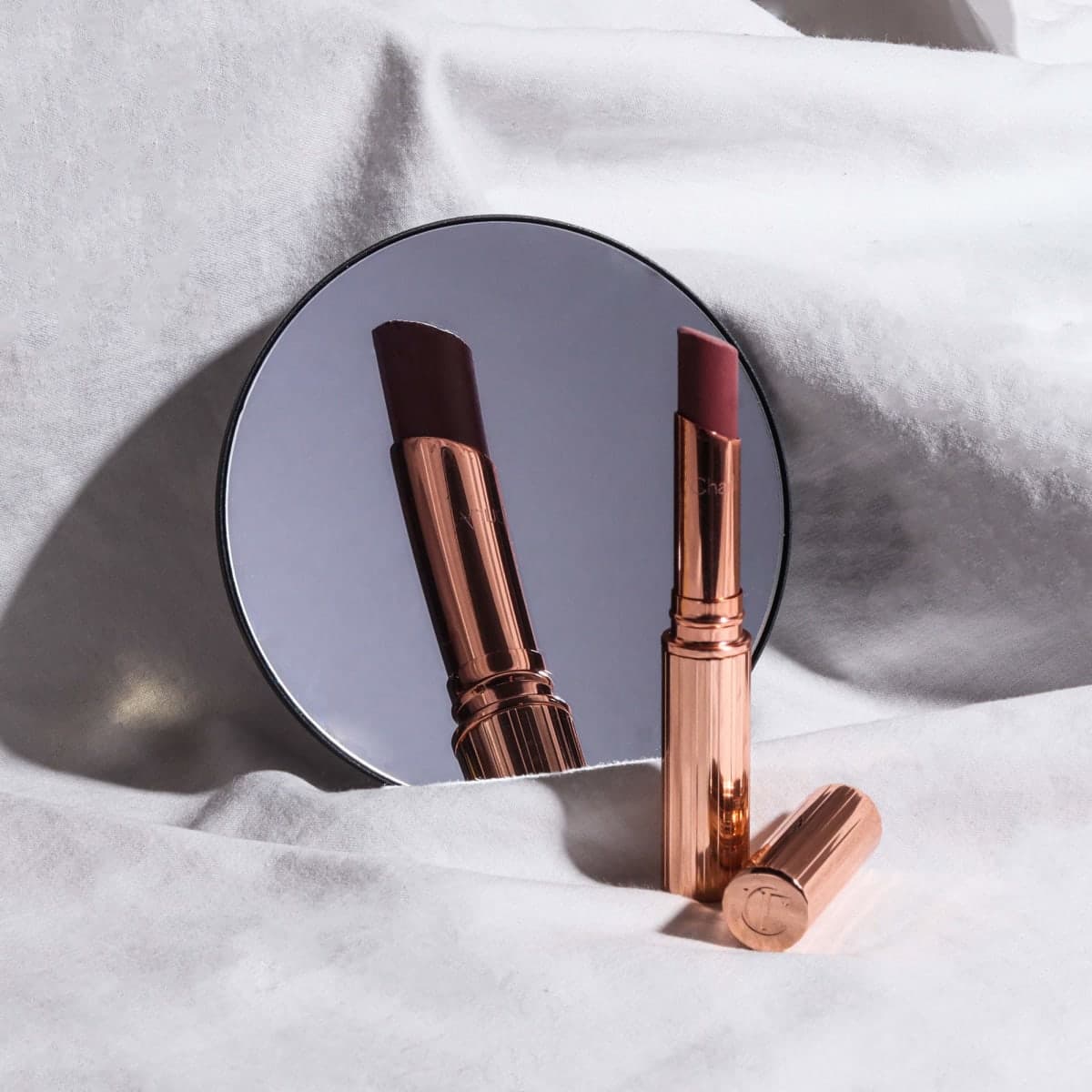 Fancii Lara Detachable 10X Magnifying Mirror, Magnetic Attachment - Compatible with Fancii Vera Vanity Mirrors (not Included) - Lara (Rose Gold) thumbnail 2