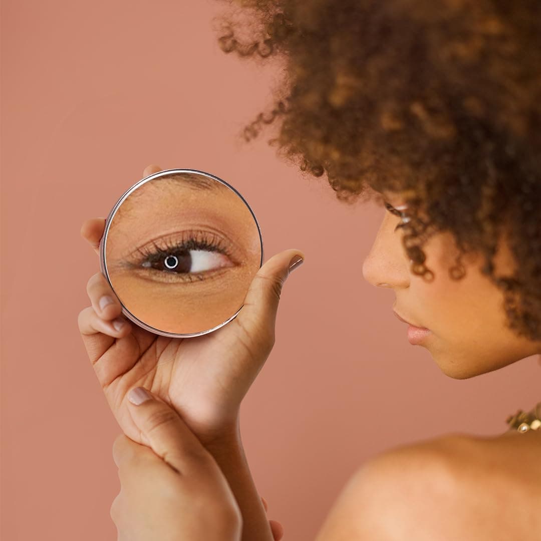 Fancii Lara Detachable 10X Magnifying Mirror, Magnetic Attachment - Compatible with Fancii Vera Vanity Mirrors (not Included) - Lara (Rose Gold) thumbnail 4