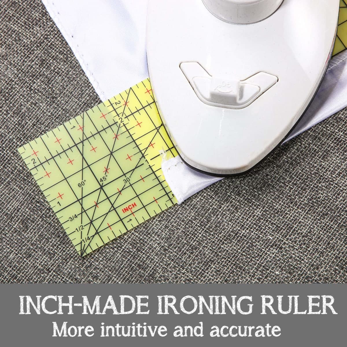 Hot Ironing Ruler, Heat Resistant Hemmer Ruler Sewing Tools Measuring Handmade Tool for Electric Iron Home Work, 10 Inches(2.5 x 10 Inch) thumbnail 3