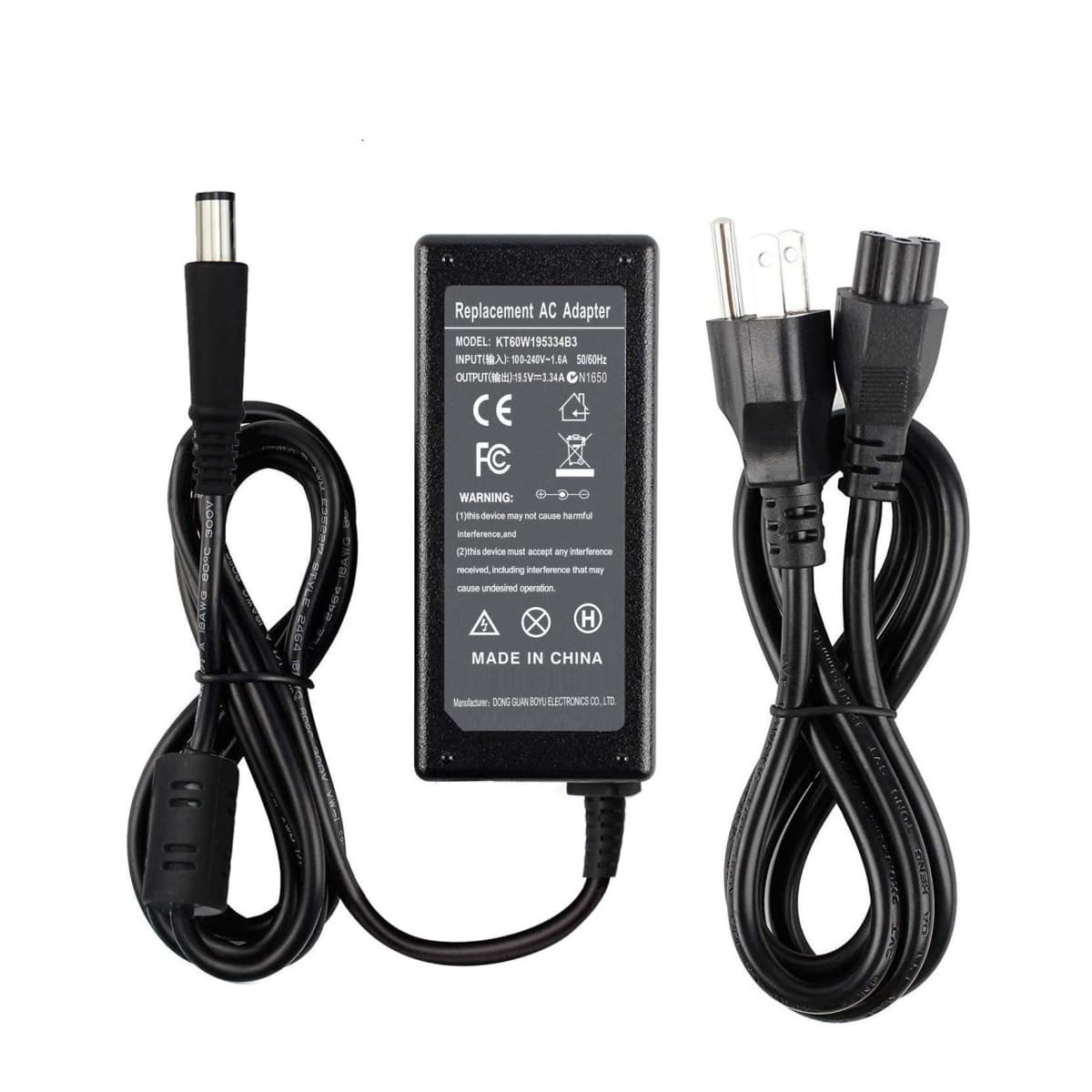 65W Charger Adapter for Dell Chromebook 11 3120 3180 3189 Latitude E7240 E7250 E7270 E7280 E7290 E7440 E7450 E7470 E7480 E7490 E5430 E5440 E5450 E5470 E5480 E5580 LA65NS2-01 Pa-12 Power Cord Back up. — image 1