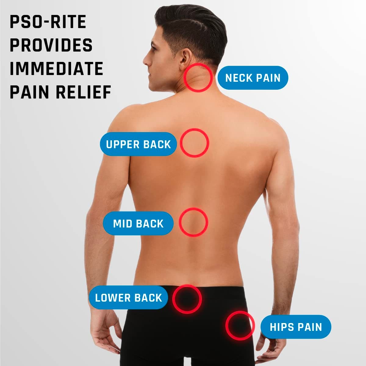 PSO-RITE Psoas Muscle Release and Deep Tissue Massage Tool - Psoas, Back, Hip Flexor Release Tool - Night Black thumbnail 4