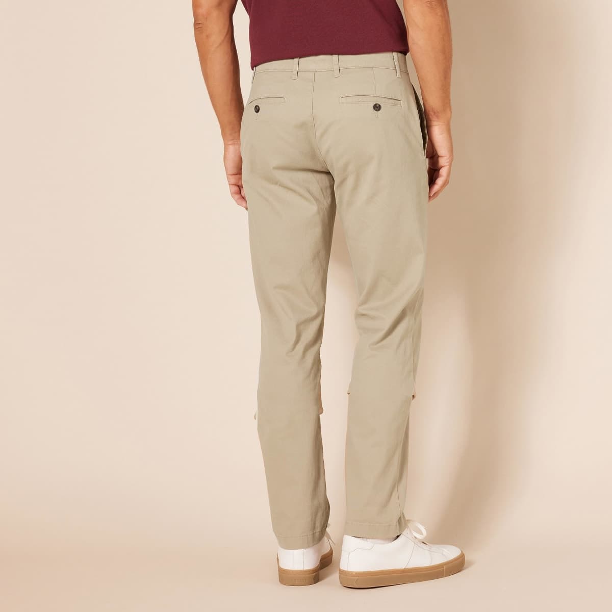 Amazon Essentials Men's Slim-Fit Casual Stretch, Khaki, 28W x 30L thumbnail 2