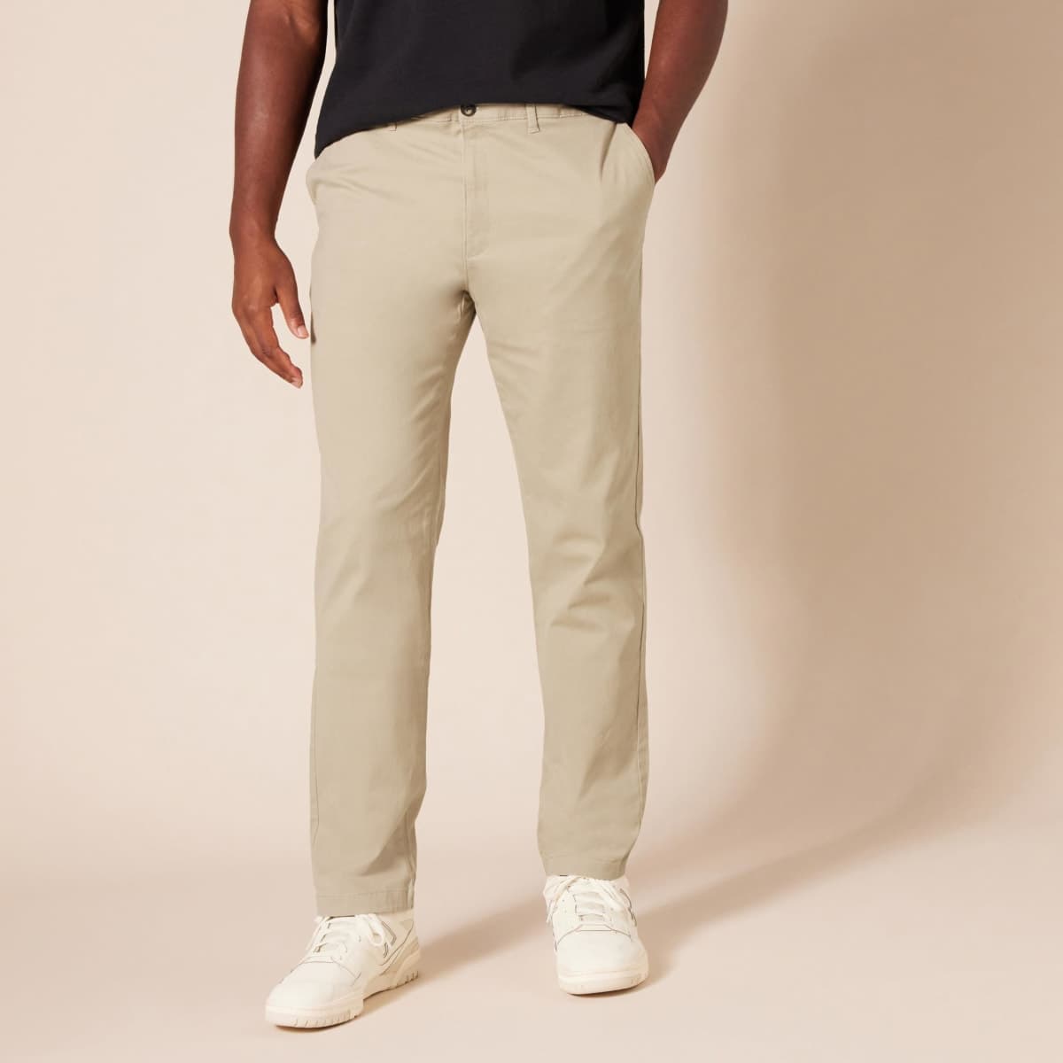 Amazon Essentials Men's Slim-Fit Casual Stretch, Khaki, 28W x 30L thumbnail 5