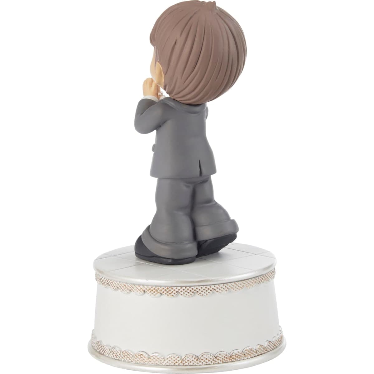 Precious Moments 212103 Holy Communion Boy Resin Musical, Multicolor thumbnail 5