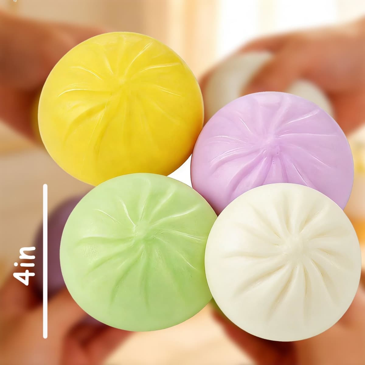 Dumplings Squishy Stress Balls Fidget Sensory Toy Mystery Dumplings Squishy Soft Squeeze Decompression Dough for Adults thumbnail 4