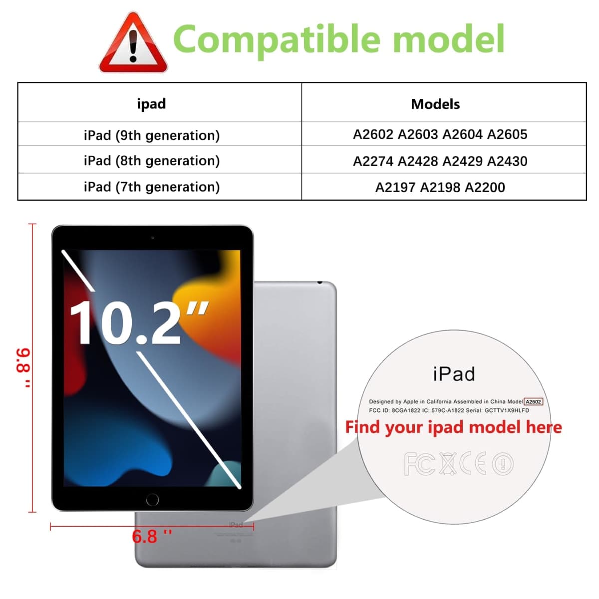 2 Pack Screen Protector Compatible with iPad 9th Generation/iPad 8th Generation 10.2 Inch, apiker Tempered Glass Compatible with iPad 9 8 7 (2021/2020/2019) thumbnail 2