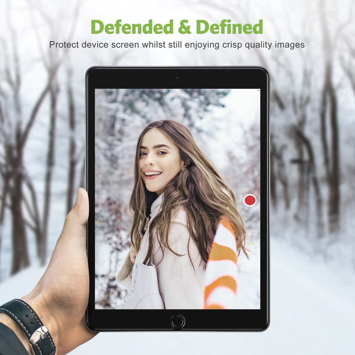 2 Pack Screen Protector Compatible with iPad 9th Generation/iPad 8th Generation 10.2 Inch, apiker Tempered Glass Compatible with iPad 9 8 7 (2021/2020/2019) thumbnail 5