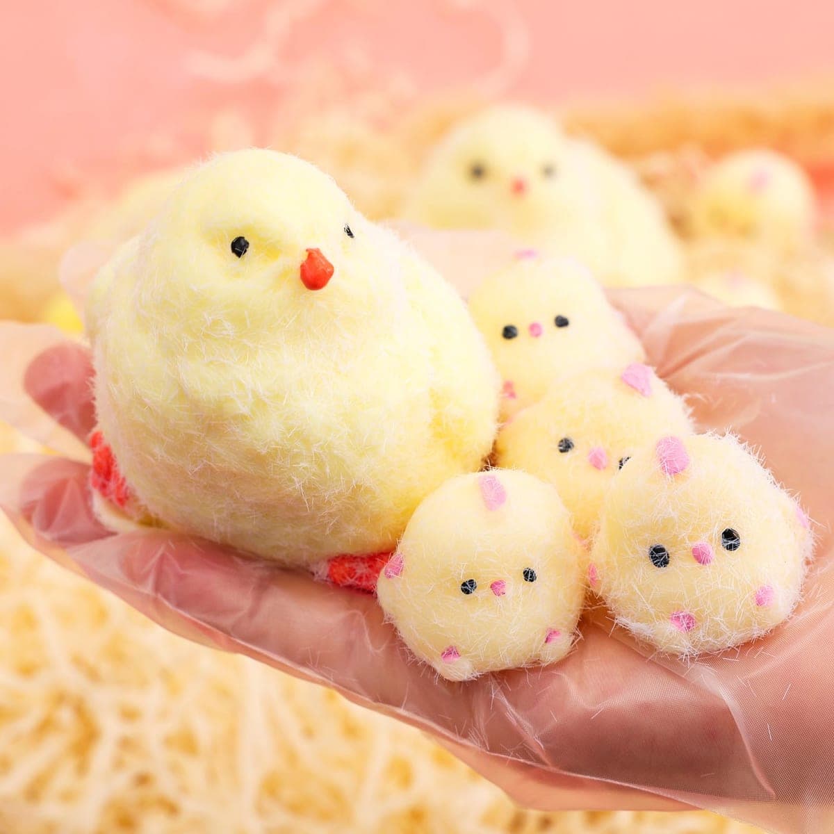 6Pcs Big Taba Squishy Fidget Toys-3.15in, Handmade Ultra Soft Chick Taba Squishy Kit, Cute Fidget Toys Silicone Squeeze Toys for Kids & Adults Stress Relief（Chicken） thumbnail 2