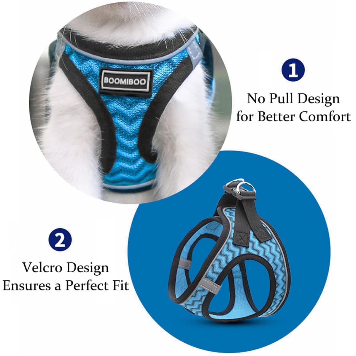 Dog Harness with Leash Set, No Pull Adjustable Reflective Step-in Puppy Pet Vest Harnesses for Small Medium Large Dogs and Cats,Green XXS thumbnail 3
