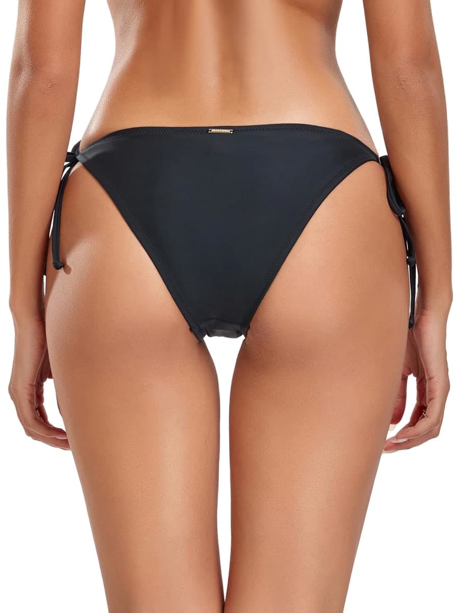 RELLECIGA Women's Black Sexy Tie Side Bikini Bottom Size X-Large thumbnail 5
