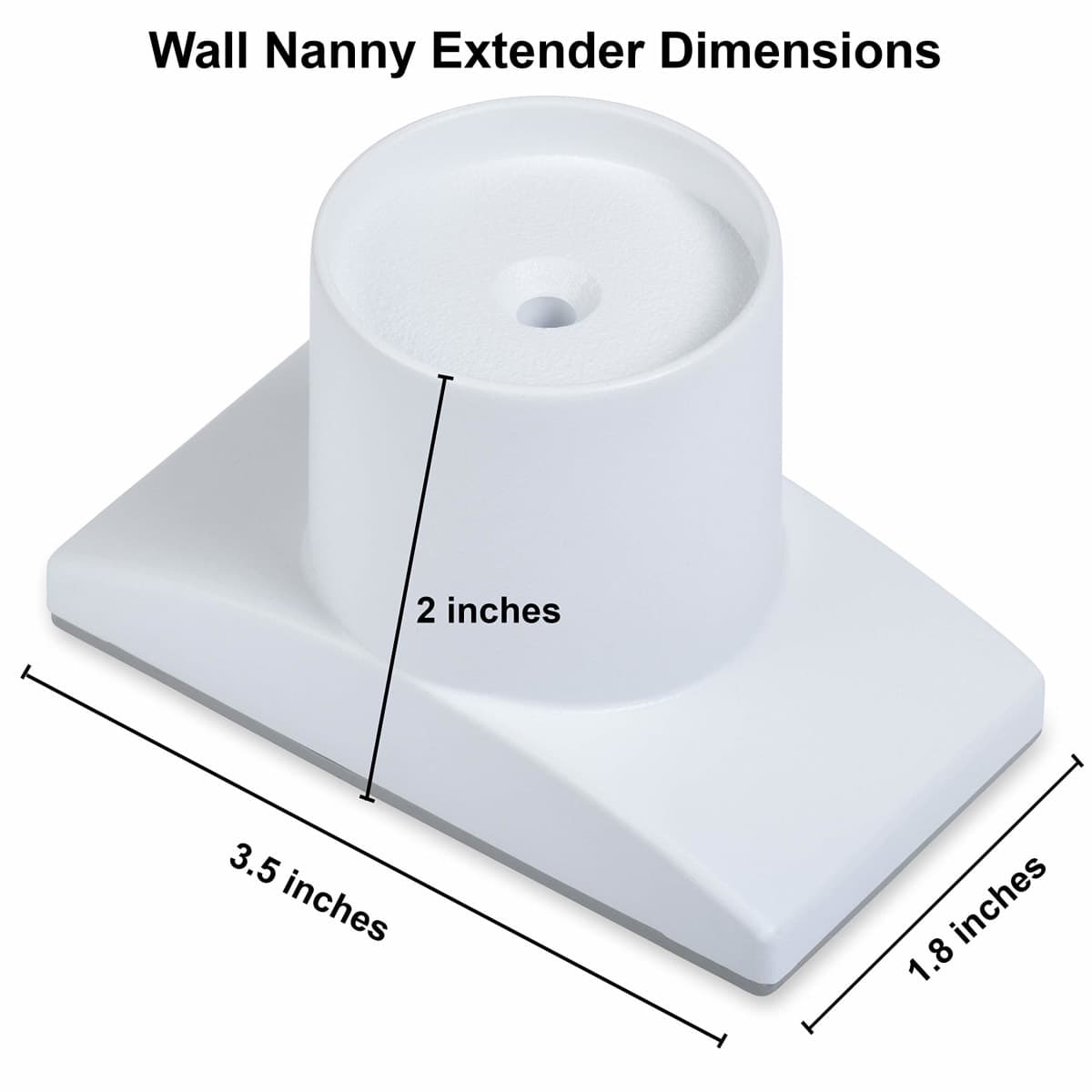 Wall Nanny Extender - 4 Inch Baby Gate Extension Kit (Made in USA) Extends Pressure Mounted Gates 4 Inches + Protects Walls - for Child, Pet & Dog Gates - Protector (4 Pack) thumbnail 5