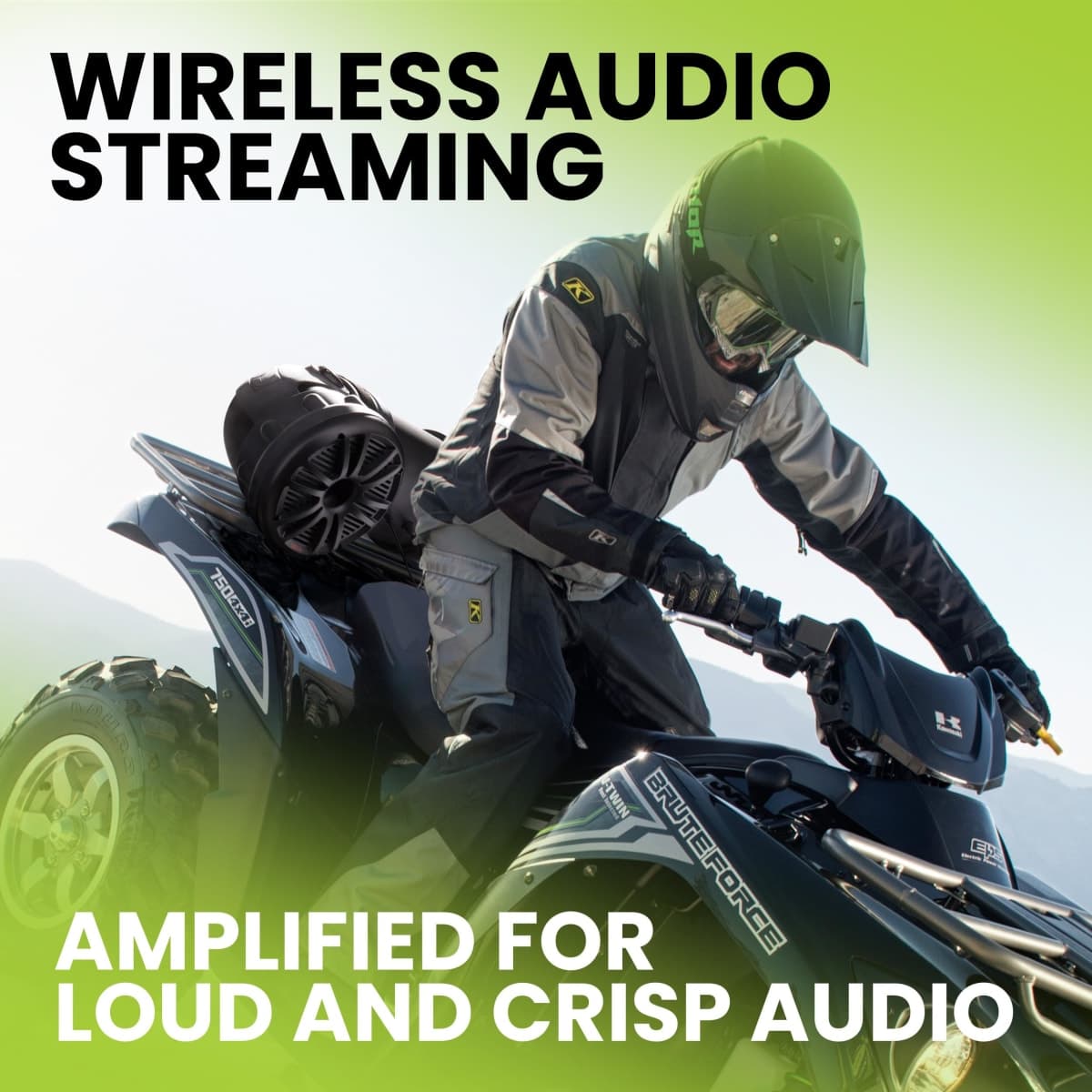BOSS AUDIO ATV25B Powersports Plug and Play Audio System with Weather Proof 6.5 Inch Component Speakers ,Bluetooth Audio Streaming, Built in 450 Watt Amplifier. thumbnail 3