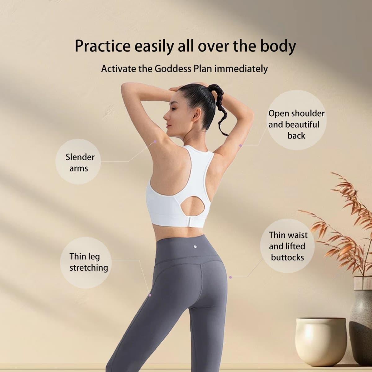 Nzwnxdtq Figure 8 Fitness Resistance Band, Elastic Bands for Working Out,Arm,Back Training Elastic Ropes, Exercise Equipment for Yoga, Pilates,Physical Therapy,Stretching（3 Pack） thumbnail 4