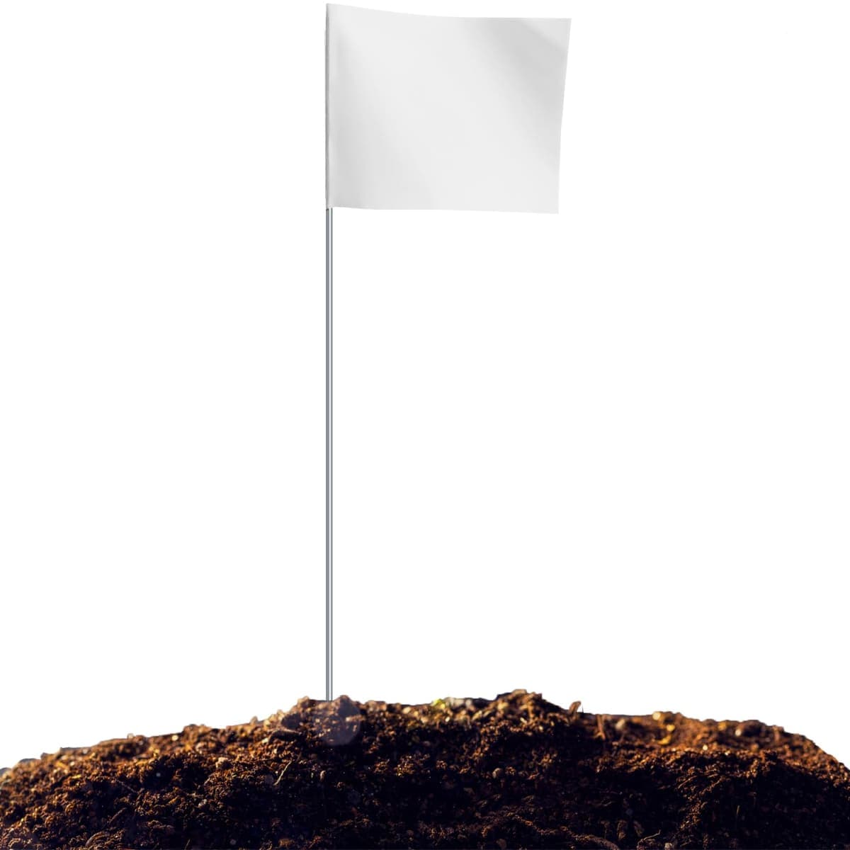 50 pack white marking flags thumbnail 2