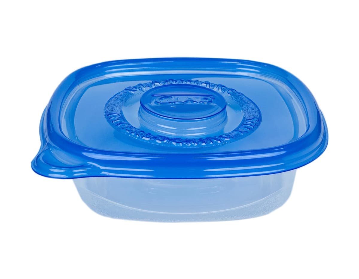 Glad GladWare Entree Food Storage Containers with Lids, Medium Square BPA Free Plastic for Meal Prep and Lunches, Lock Tight Seal, Microwave and Dishwasher Safe, 25 Oz, 5 Count thumbnail 4