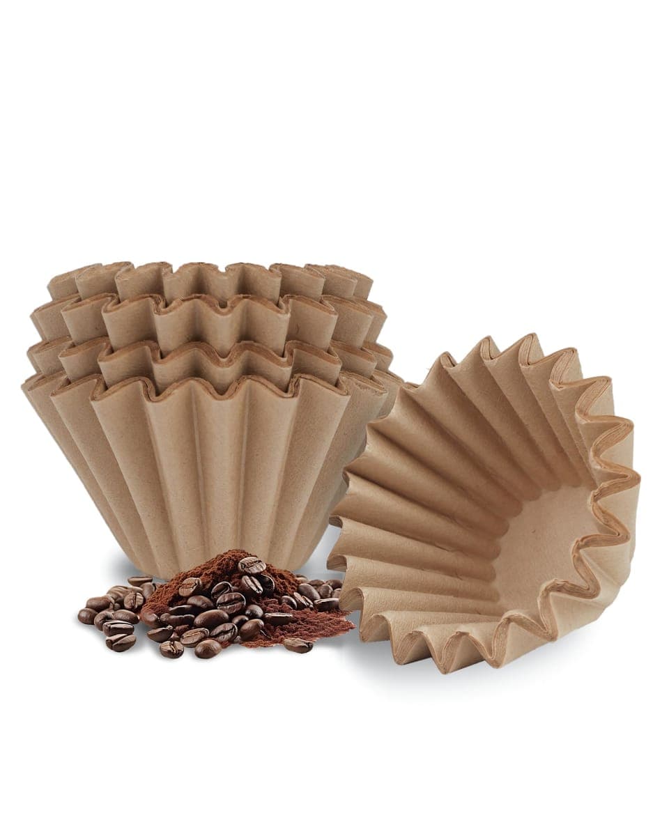 Disposable Small Coffee Filters,100PCS Unbleached Basket Coffee Paper Filter for Ninja Pods & Grounds Specialty Single-Serve Coffee Maker PB051 PB041, Kalita Wave Dripper 155, 1-2 Cup — image 1