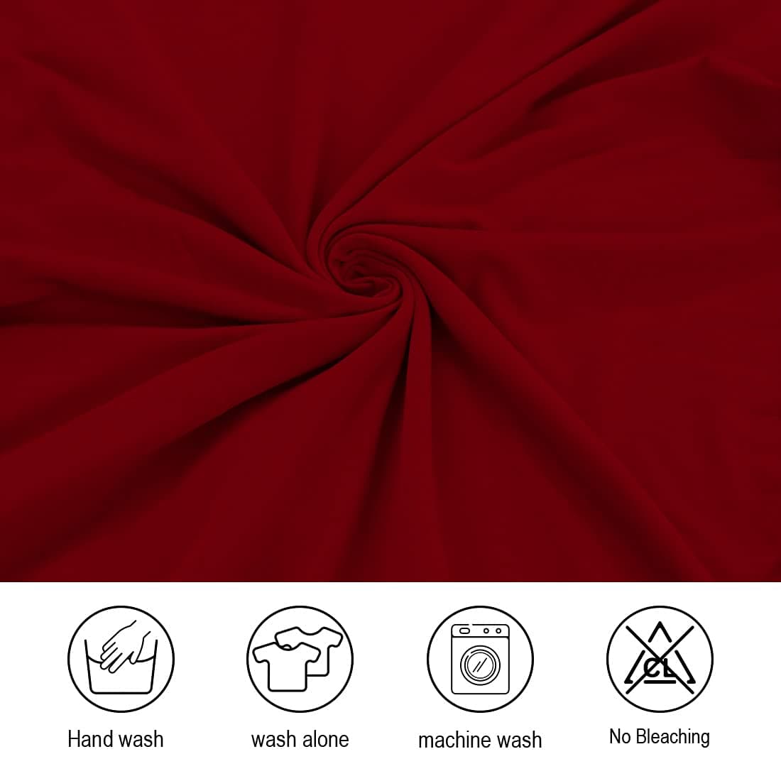 JQinHome 6 Pcs Dining Chair Slipcover,High Stretch Removable Washable Chair Seat Protector Cover for Home Party Hotel Wedding Ceremony (Red) thumbnail 5